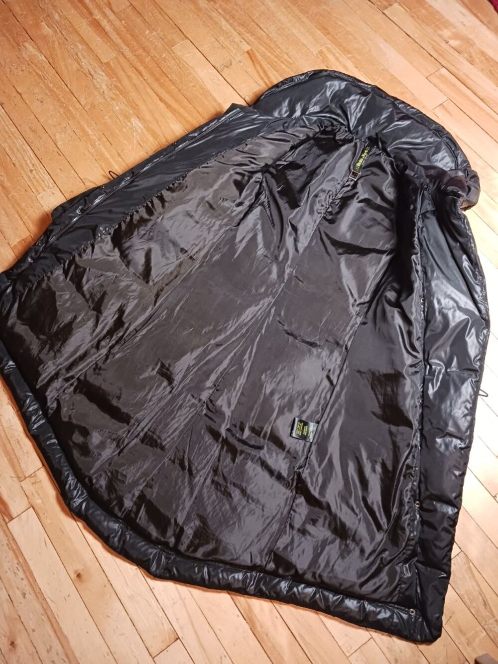 Soia & Kyo Long Down Coat XXS Black Hooded Puffer Winter Parka Montreal Feather - Picture 4 of 13